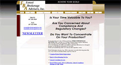 Desktop Screenshot of forestbrokerageadvisers.com
